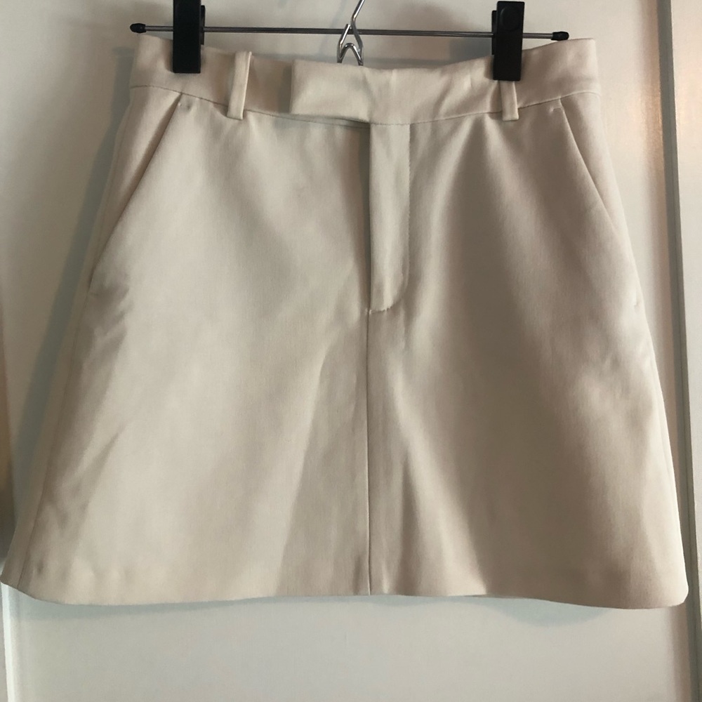 Cream Zara mini skirt